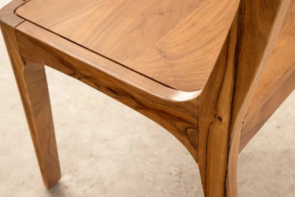 Riess-Ambiente Mehr...|Massivholzstühle > Massiver Stuhl ORGANIC braun Akazienholz honey finish handmade