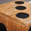 Riess-Ambiente Couchtische & Truhen|Mehr... > Massiver Würfelhocker CUBE 40cm natur Mindiholz Beistelltisch stapelbar