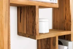 Riess-Ambiente Mehr...|Massivholzregale > Massives Bücherregal JAVA 200cm natur recyceltes Teakholz Standregal Raumtrenner