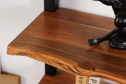 Riess-Ambiente Mehr...|Industrial Loft > Massives Bücherregal MAMMUT 180cm Akazie schwarz fünf Regalböden