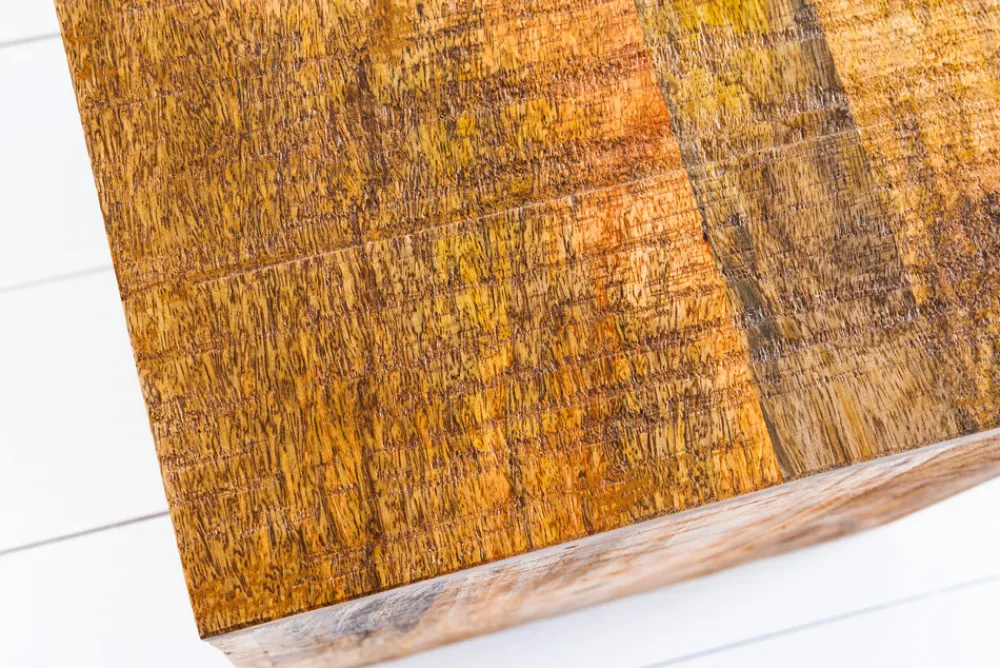 Riess-Ambiente Mehr...|Couchtische > Massives 2er Set Beistelltisch CURACAO 45cm natur Mangoholz Würfel handmade Couchtisch
