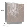 Riess-Ambiente Mehr...|Massivholzschränke > Massives Highboard FLUID 110cm walnuss-braun Akazienholz aufwendiges 3D-Design