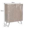 Riess-Ambiente Mehr...|Massivholzschränke > Massives Highboard FLUID 120cm walnuss-braun Akazienholz 3D-Design Kufengestell