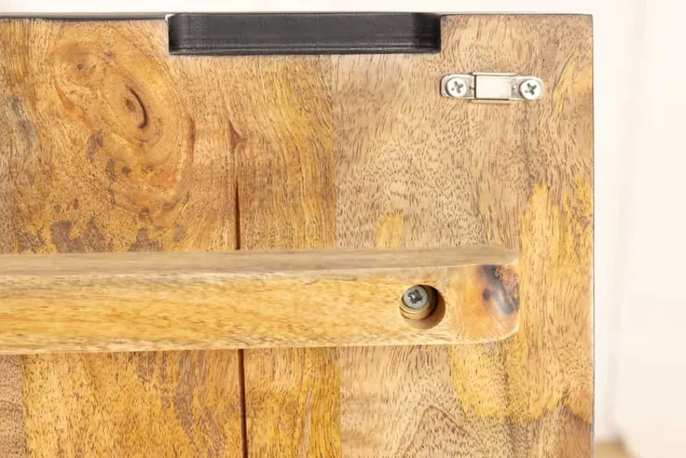 Riess-Ambiente Mehr...|Massivholzschränke > Massives Highboard SNAKE 120cm schwarz gold Mangoholz Schlangen-Design mit aufwendigen 3D Schnitzereien