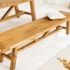 Riess-Ambiente Mehr...|Sitzbänke > Massive Sitzbank RIVIERA 180cm natur recyceltes Pinienholz Landhaus-Stil