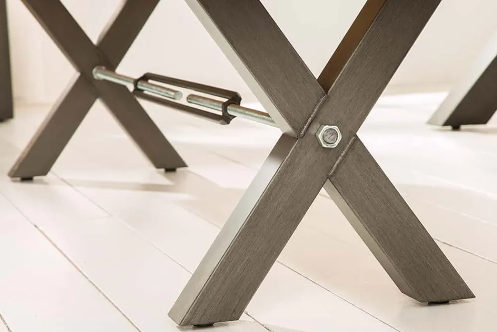 Riess-Ambiente Mehr...|Industrial Loft > Massive Sitzbank THOR 180cm Wild Eiche geölt im Industrial Design