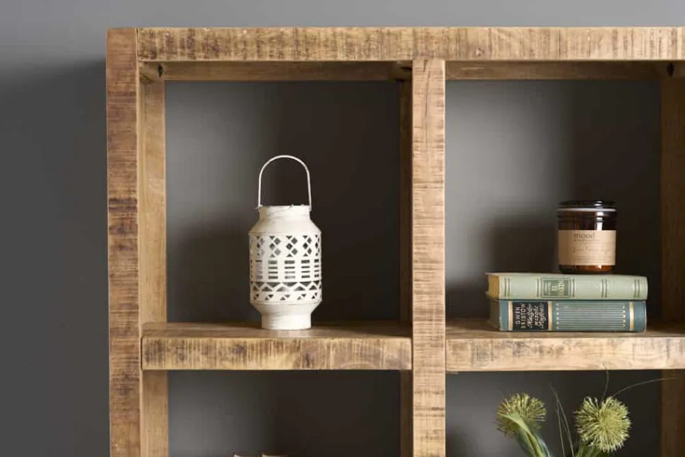 Riess-Ambiente Mehr...|Industrial Loft > Massives Regal IRON CRAFT 176cm Mangoholz Bücherregal acht Fächer Industrial Design
