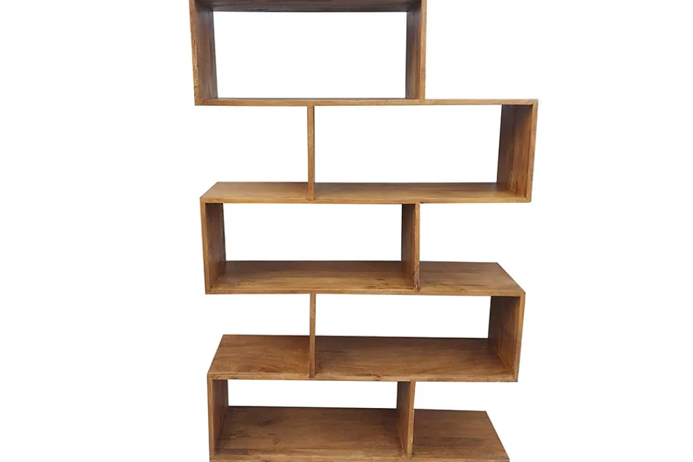Riess-Ambiente Mehr...|Wandregale > Massives Regal MAKASSAR XL 150cm braun Mangoholz honey finish Bücherregal