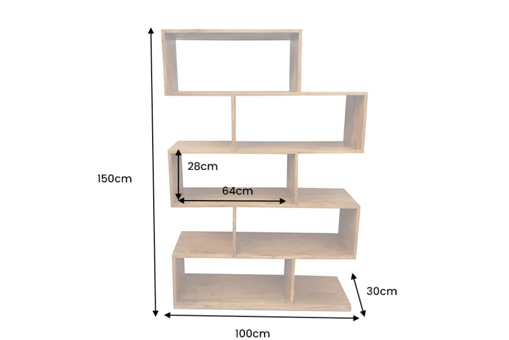Riess-Ambiente Mehr...|Wandregale > Massives Regal MAKASSAR XL 150cm braun Mangoholz honey finish Bücherregal