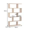 Riess-Ambiente Mehr...|Standregale > Massives Regal Snake 180cm natur Akazienholz Bücherregal mit fünf Böden