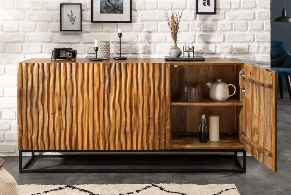 Riess-Ambiente Mehr...|Industrial Loft > Massives Sideboard AMAZONAS 160cm Mangoholz natürliches Front Design