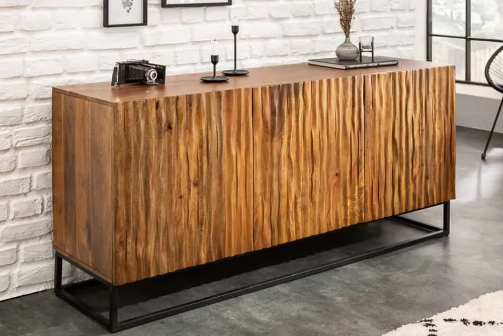 Riess-Ambiente Mehr...|Industrial Loft > Massives Sideboard AMAZONAS 160cm Mangoholz natürliches Front Design