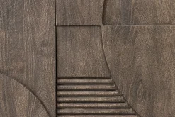Riess-Ambiente Mehr...|Massivholzschränke > Massives Sideboard ART DECO 170cm grau Mangoholz 3D-Front