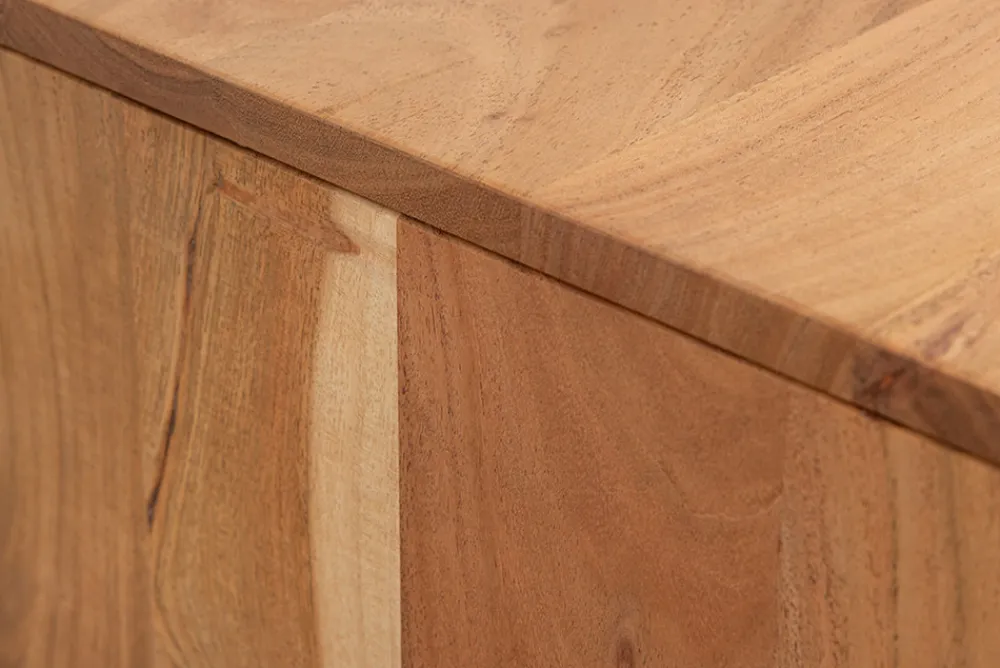 Riess-Ambiente Mehr...|Massivholzschränke > Massives Sideboard DESERT 160cm sand beige Akazienholz 3D-Front