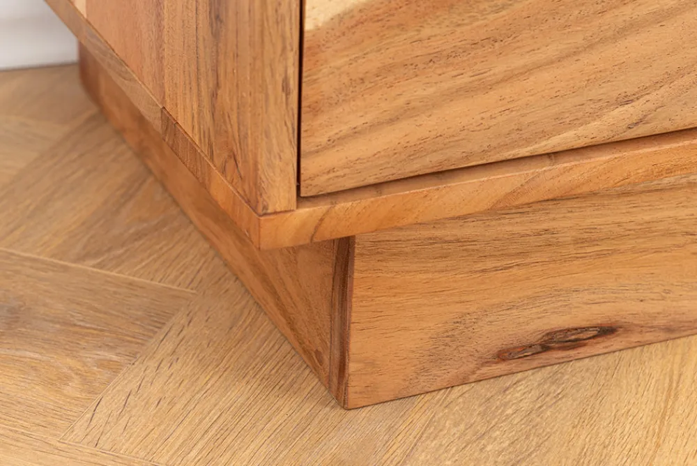 Riess-Ambiente Mehr...|Massivholzschränke > Massives Sideboard DESERT 160cm sand beige Akazienholz 3D-Front