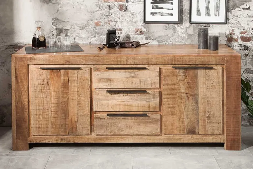 Riess-Ambiente Mehr...|Industrial Loft > Massives Sideboard IRON CRAFT 175cm Mangoholz Kommode mit Schubladen Handarbeit