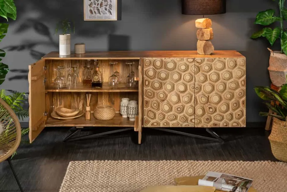 Riess-Ambiente Mehr...|Sideboards & Kommoden > Massives Sideboard ORGANIC LIVING 175cm Mangoholz organisches Design