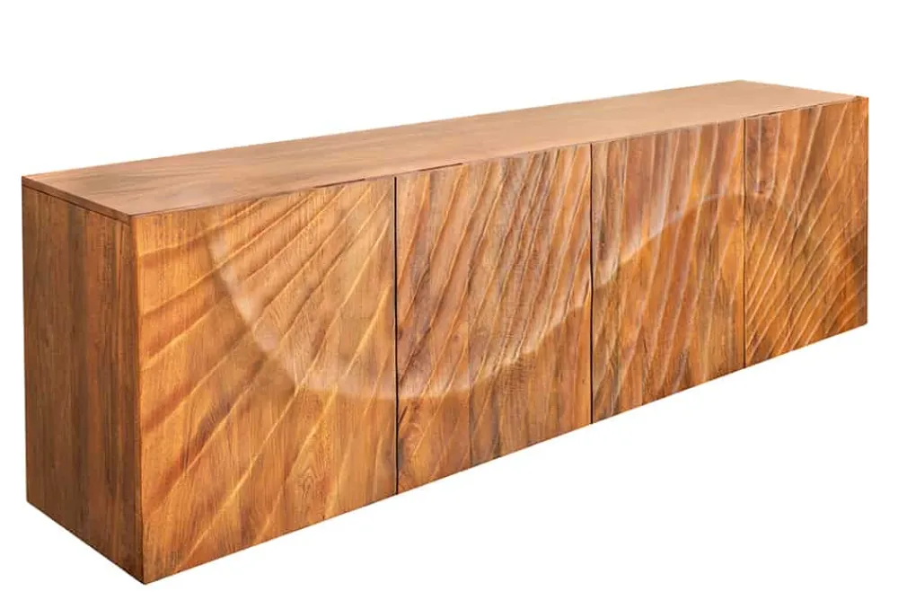 Riess-Ambiente Mehr...|Sideboards & Kommoden > Massives Sideboard SCORPION 180cm braun hängend Mangoholz mit 3D Schnitzereien
