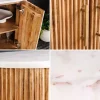 Riess-Ambiente Mehr...|Retro Möbel > Massives Sideboard TRES CHIC 75cm natur Mangoholz weiß Marmor gold Metall