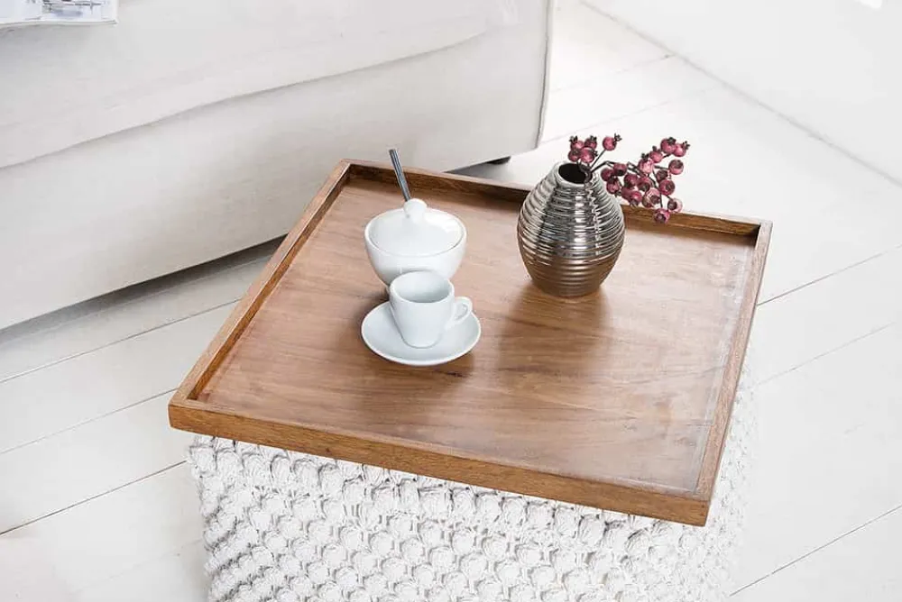 Riess-Ambiente Mehr...|Mehr... > Massives Tablett MAKASSAR 50cm braun Sheesham stone finish Servierbrett