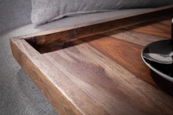 Riess-Ambiente Mehr...|Mehr... > Massives Tablett MAKASSAR 50cm Sheesham smoke finish Servierbrett