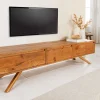 Riess-Ambiente Mehr...|Tv- & Lowboards > Massives TV-Board FINCA 180cm vintage braun recyceltes Pinienholz mit Schubladen