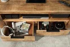 Riess-Ambiente Mehr...|Industrial Loft > Massives TV-Board IRON CRAFT 130cm Mangoholz Lowboard 2 Schubladen