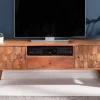 Riess-Ambiente Mehr...|Retro Möbel > Massives TV-Board MYSTIC LIVING 140cm Akazie natur 3D Oberfläche Massivholz