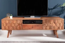 Riess-Ambiente Mehr...|Retro Möbel > Massives TV-Board MYSTIC LIVING 140cm Akazie natur 3D Oberfläche Massivholz