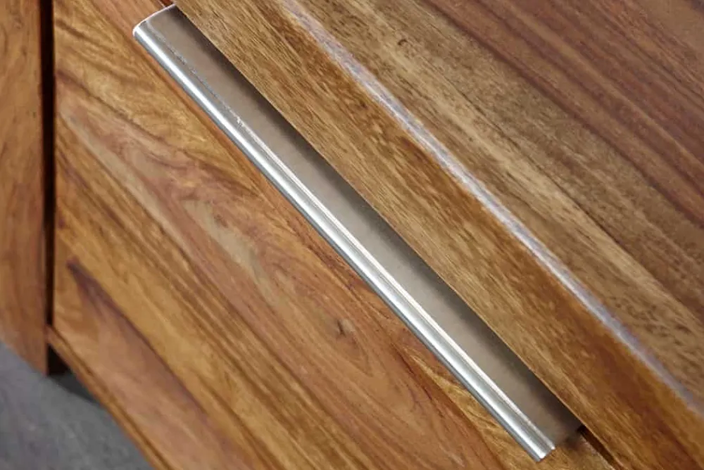 Riess-Ambiente Mehr...|Tv- & Lowboards > Massives TV-Board PURE 135cm braun Sheesham stone finish Lowboard Palisander