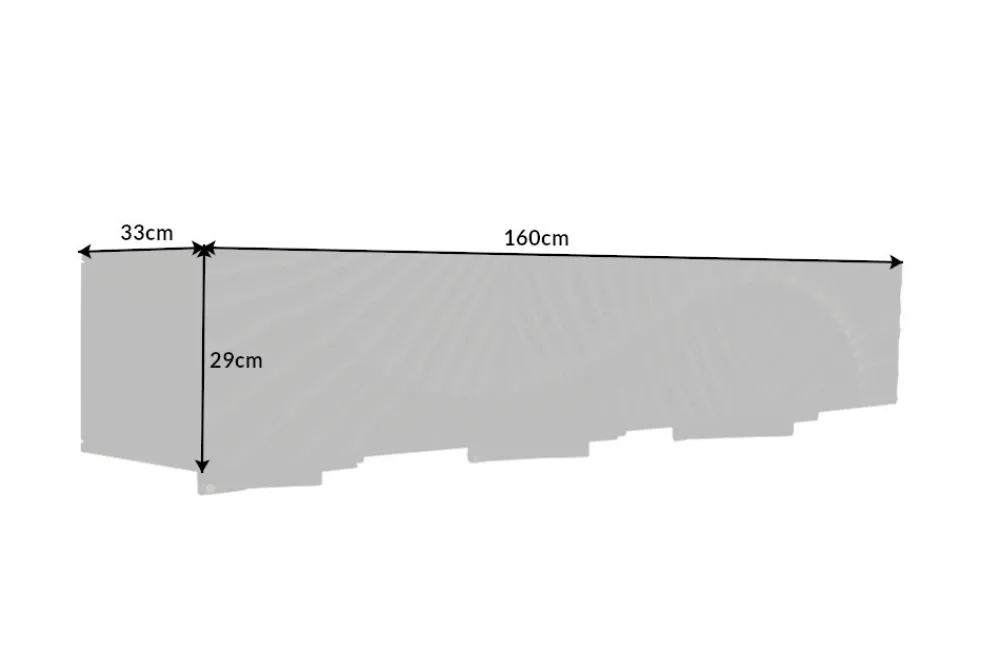 Riess-Ambiente Mehr...|Industrial Loft > Massives TV-Board SCORPION 160cm schwarz Mangoholz hängend Lowboard