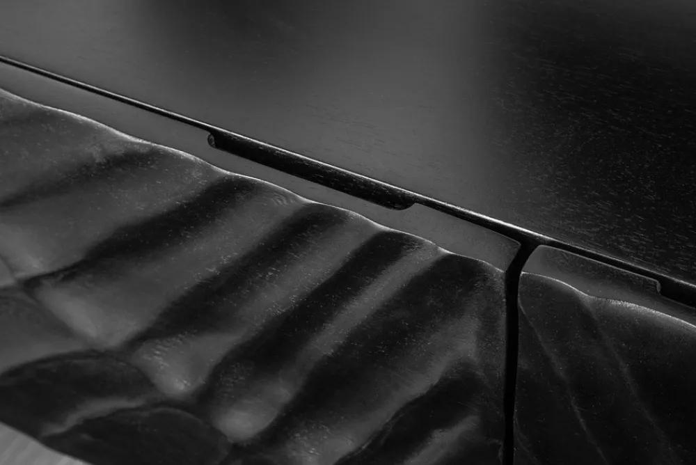 Riess-Ambiente Mehr...|Industrial Loft > Massives TV-Board SCORPION 160cm schwarz Mangoholz hängend Lowboard