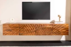 Riess-Ambiente Mehr...|Industrial Loft > Massives TV-Board SCORPION 200cm braun Mangoholz hängend Lowboard