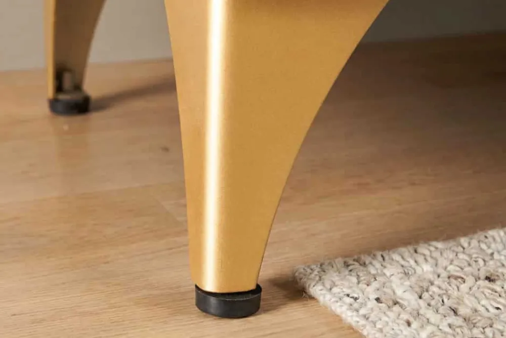 Riess-Ambiente Mehr...|Massivholzschränke > Massives TV-Lowboard GOLDEN SUNSET 180cm türkis 3D-Schnitzereien gold Mangoholz Metall