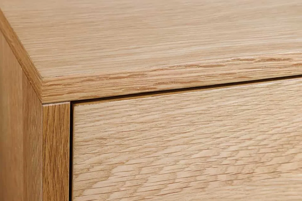 Riess-Ambiente Industrial Loft|Tv- & Lowboards > Massives TV-Lowboard LIVING EDGE 160cm natur Eichenholz Baumkante mit Hairpin Legs