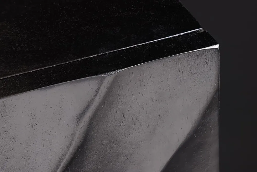 Riess-Ambiente Mehr...|Massivholzschränke > Massives TV-Lowboard SCORPION 200cm schwarz hängend Mangoholz 3D-Design