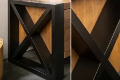 Riess-Ambiente Mehr...|Industrial Loft > Massives TV-Lowboard THOR 200cm recyceltes Pinienholz im Industrial Design