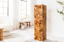 Riess-Ambiente Dekoration|Mehr... > Massive Säule TRIBAL 110cm braun natur Teakholz handmade Dekoration