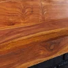 Riess-Ambiente Mehr...|Wandregale > Massives Wandregal MAKASSAR 80cm braun Sheeshamholz stone finish handmade