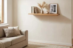 Riess-Ambiente Mehr...|Wandregale > Massives Wandregal PURE 60cm Mango natur cream finish Mangoholz Steckregal