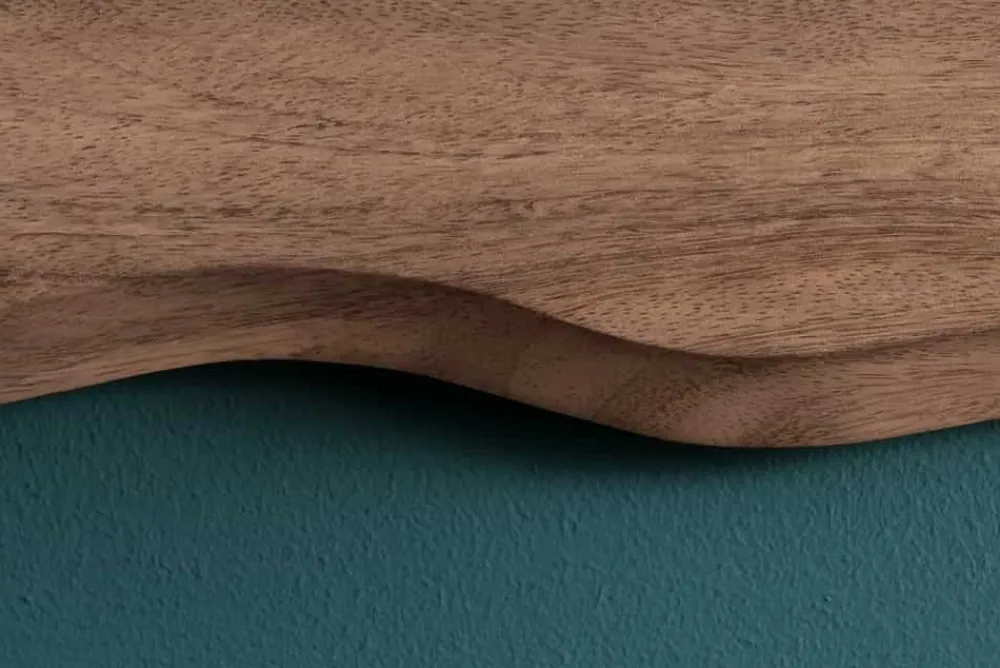 Riess-Ambiente Mehr...|Mehr... > Massive Wandgarderobe AMAZONAS 60cm Mangoholz Metall schwarz mit 4 Kleiderhaken