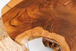 Riess-Ambiente Beistelltische|Mehr... > Massivholz Beistelltisch ROOT 40cm natur Teak aus Wurzelholz im Stelzen-Design