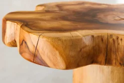Riess-Ambiente Beistelltische|Mehr... > Massivholz Beistelltisch ROOT 70cm natur Teak aus Wurzelholz im Stelzen-Design