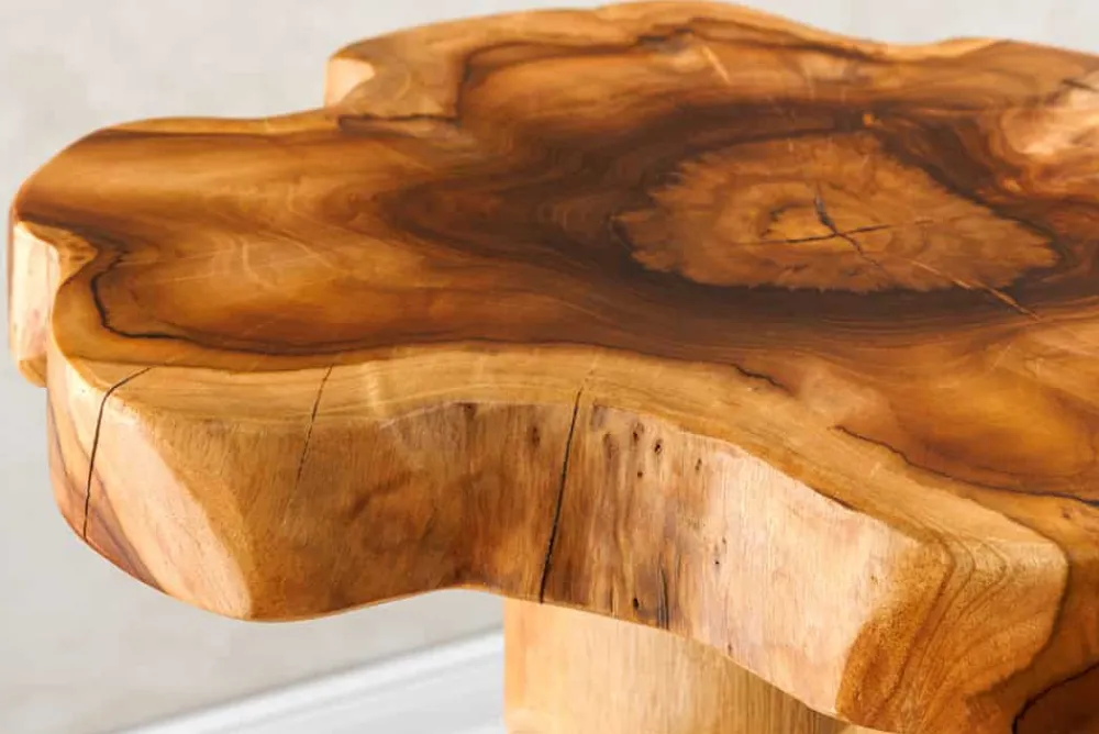 Riess-Ambiente Beistelltische|Mehr... > Massivholz Beistelltisch ROOT 70cm natur Teak aus Wurzelholz im Stelzen-Design