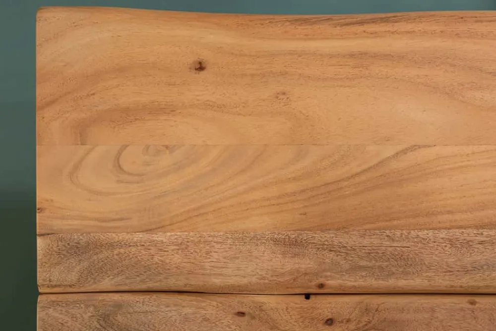 Riess-Ambiente Mehr... > Massivholz Bett AMAZONAS 180x200cm Akazie Baumkante natur Doppelbett