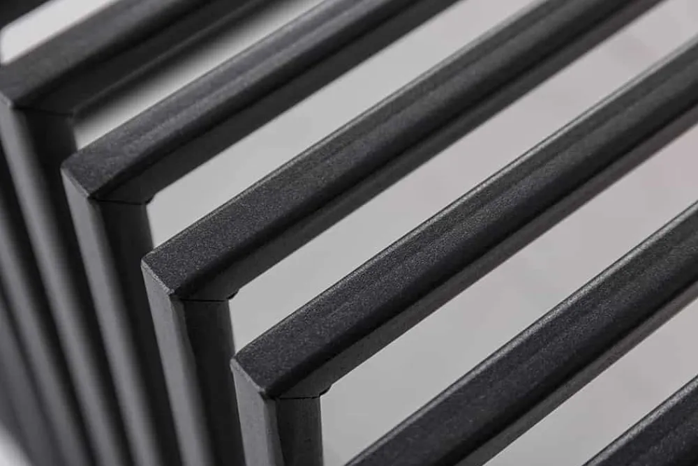 Riess-Ambiente Mehr...|Industrial Loft > Massivholz Couchtisch ARCHITECTURE 100cm Eiche geölt schwarzes Metallgestell