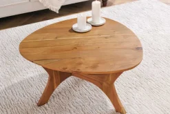 Riess-Ambiente Mehr...|Couchtische > Massivholz Couchtisch ARCHITECTURE 70cm natur honey finish Akazie dreieckig