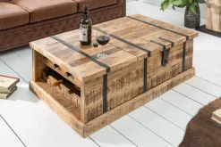 Riess-Ambiente Mehr...|Couchtische > Massivholz Couchtisch BODEGA 100cm Mangoholz Hausbar Truhe mit Stauraum