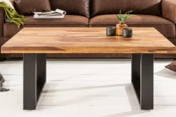 Riess-Ambiente Couchtische & Truhen|Mehr... > Massivholz Couchtisch IRON CRAFT 100cm braun Sheesham stone finish Industrial Design