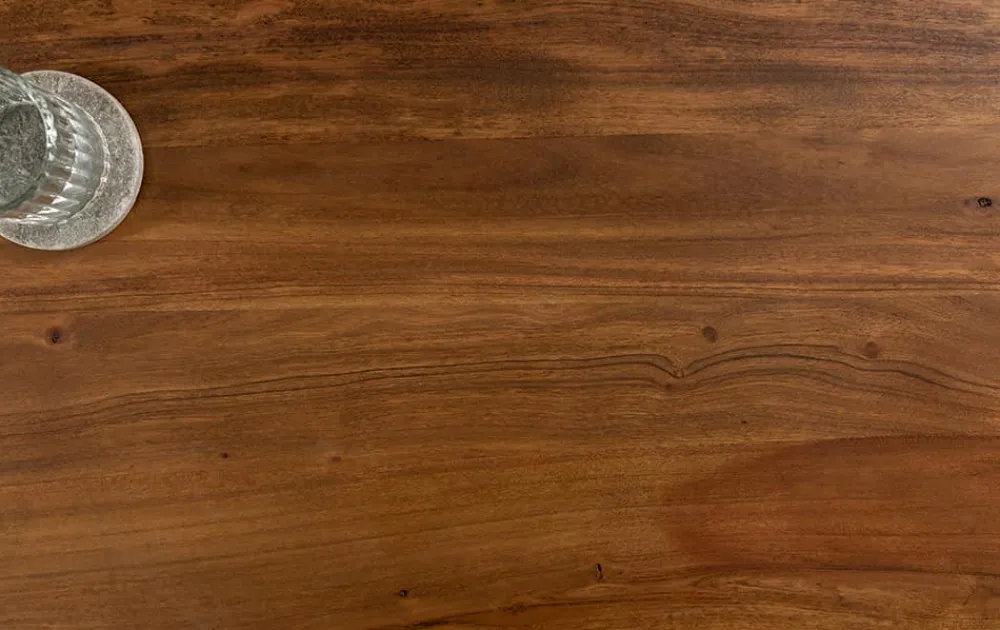 Riess-Ambiente Couchtische & Truhen|Mehr... > Massivholz Couchtisch MAMMUT 110cm Akazie Baumkante honey finish 3,5cm Tischplatte